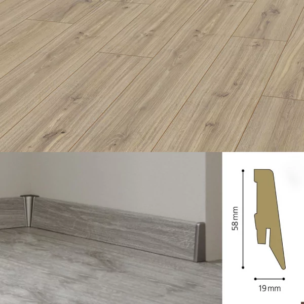 Плинтус МДФ Kronotex Ktex1 58x19 D 3073