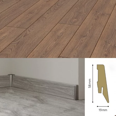 Плинтус МДФ Kronotex Ktex1 58x19 D 2999