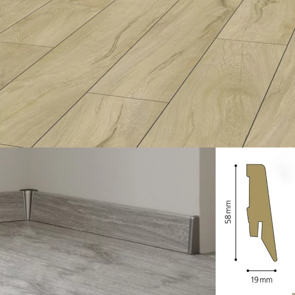 Плинтус МДФ Kronotex Ktex1 58x19 D 4668