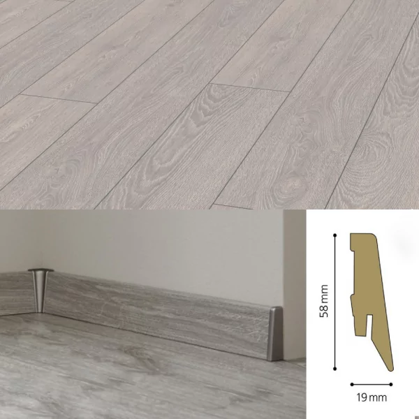 Плинтус МДФ Kronotex Ktex1 58x19 D 2800