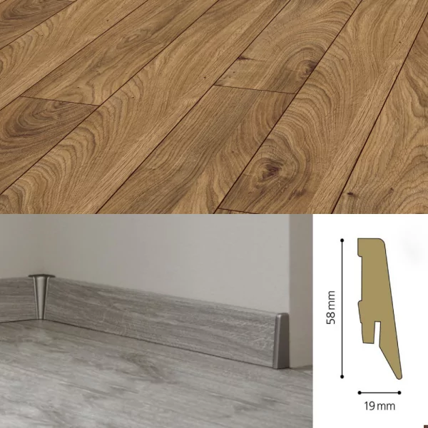 Плинтус МДФ Kronotex Ktex1 58x19 D 3077