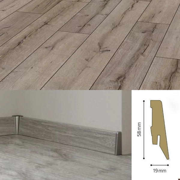 Плинтус МДФ Kronotex Ktex1 58x19 D 3075/3044