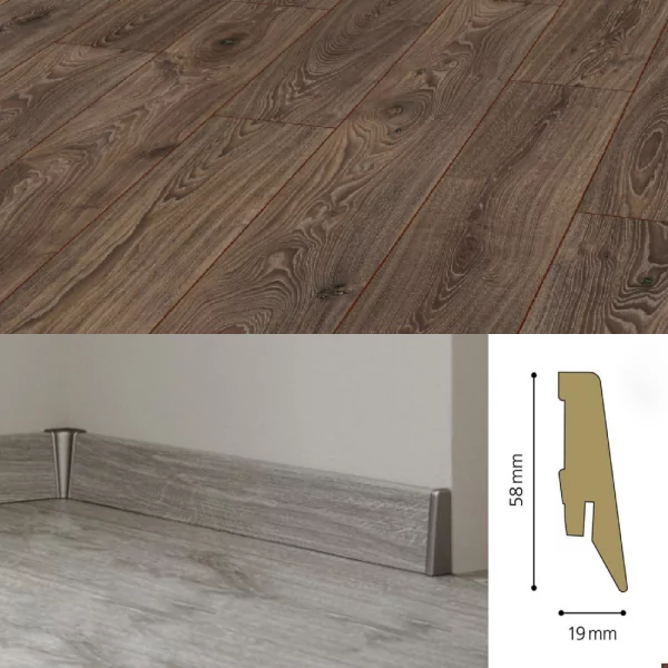Плинтус МДФ Kronotex Ktex1 58x19 D 3590