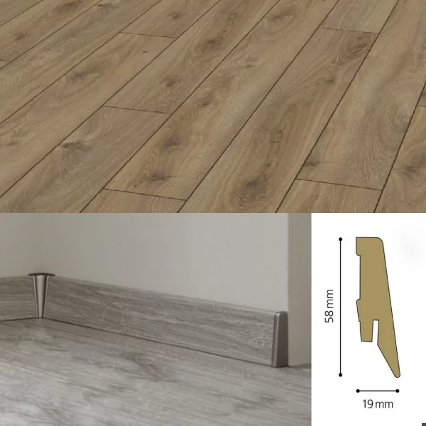 Плинтус МДФ Kronotex Ktex1 58x19 D 4166