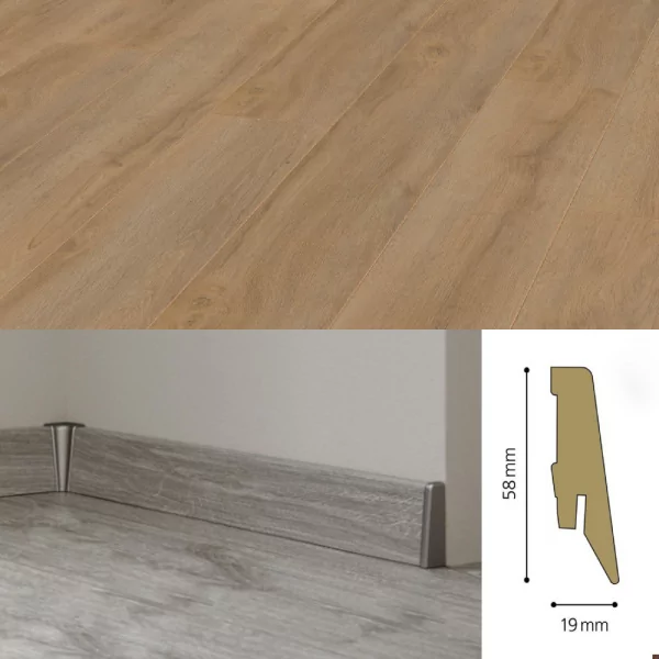 Плинтус МДФ Kronotex Ktex1 58x19 D 4955