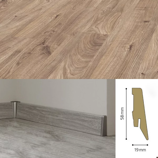Плинтус МДФ Kronotex Ktex1 58x19 D 3081