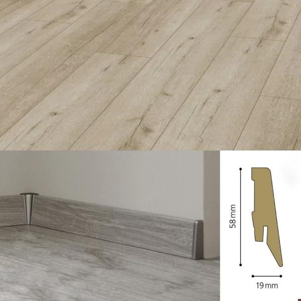 Плинтус МДФ Kronotex Ktex1 58x19 D 3180